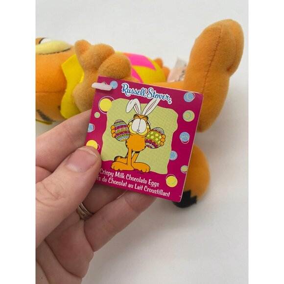 Small Easter Egg Garfield Plush With Suction Cup: Vintage Cartoon Cat - Picture 7 of 10
